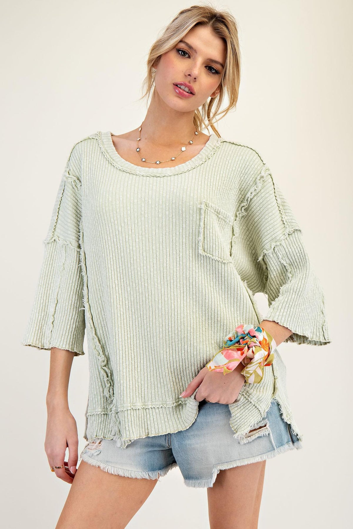 Sage Cute Top
