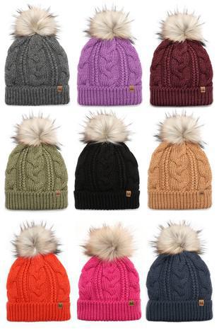 Kid's Knit Pom Beanie
