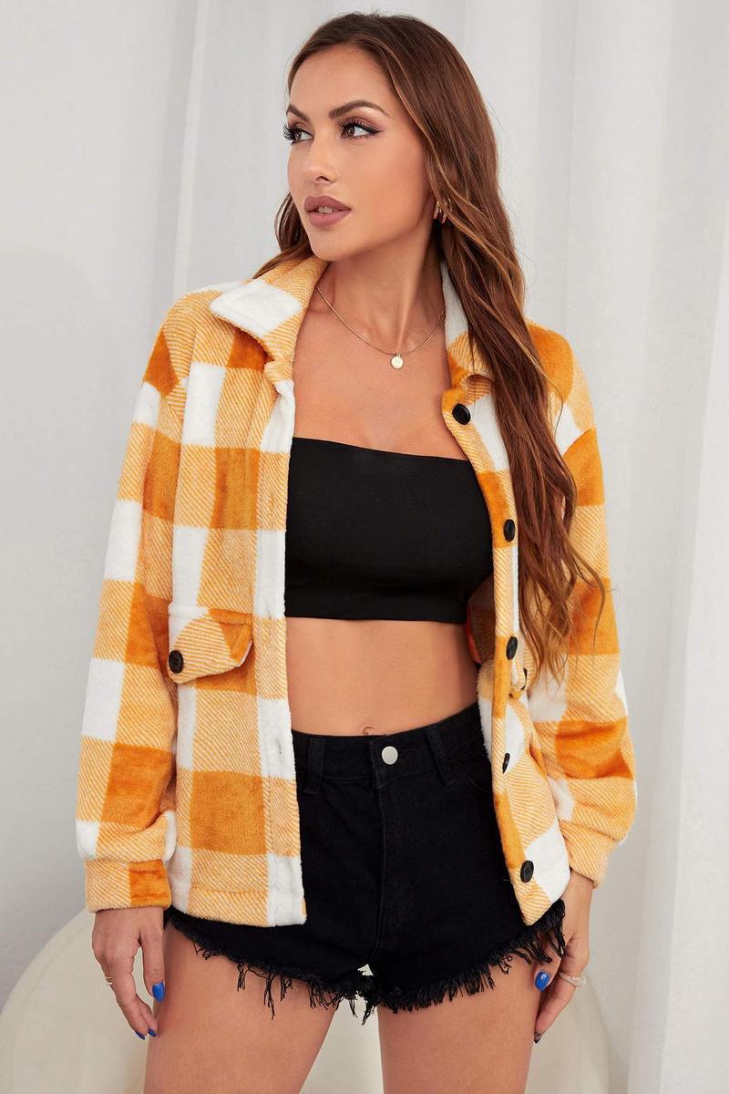 Yellow Vintage Plaid Shirt