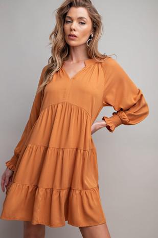 L/S Tiered Dress