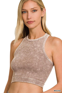 Cropped Ribbed Tank