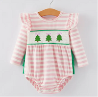 Smocked Christmas Onesie