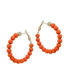 Orange Clay Hoop
