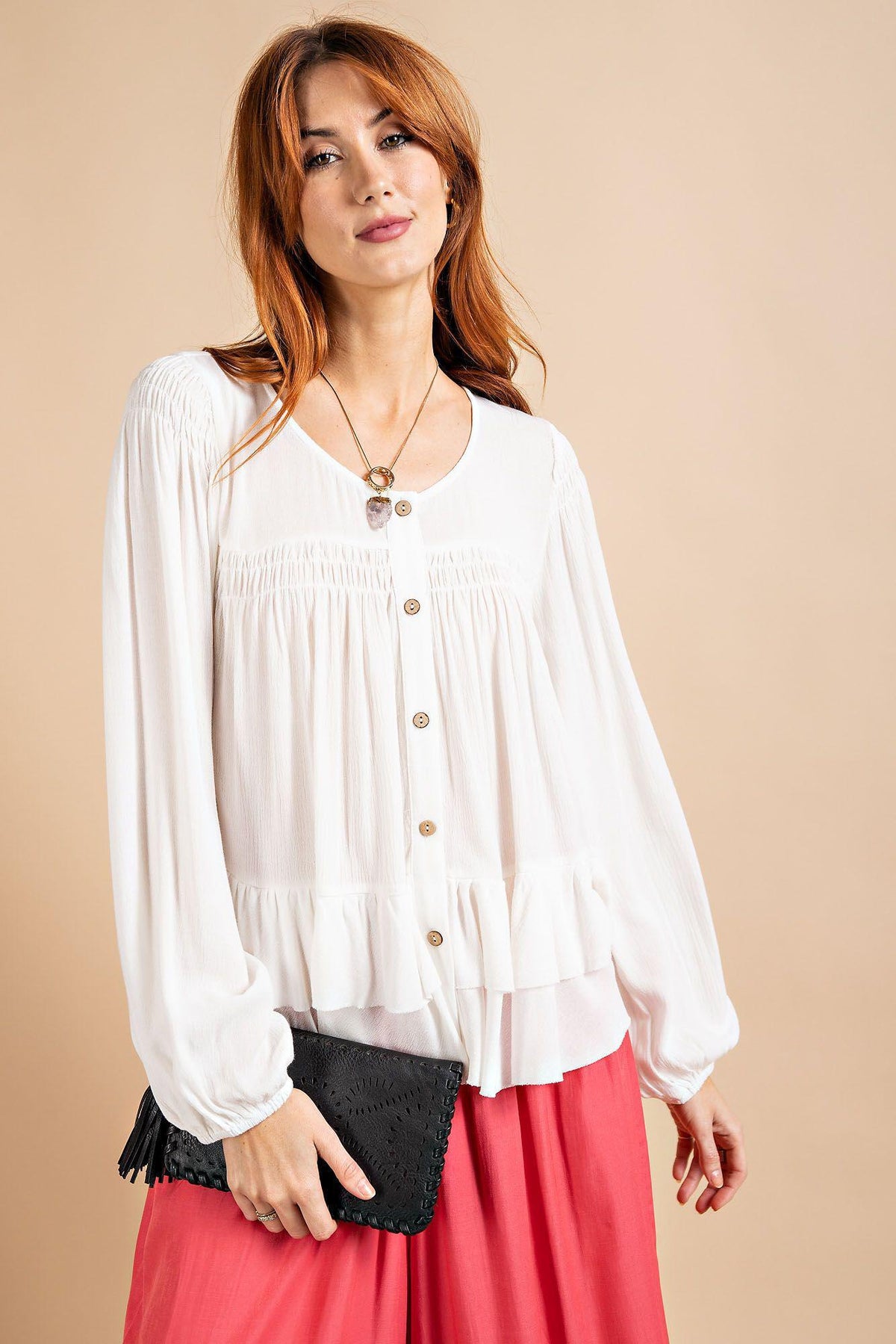 Whimsy White Top