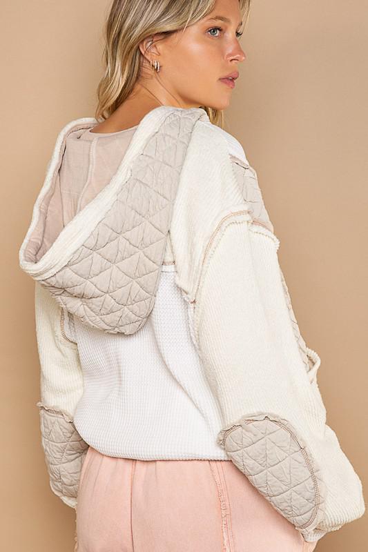 Cream/Beige Hoodie