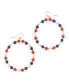 Patriotic Round Earring