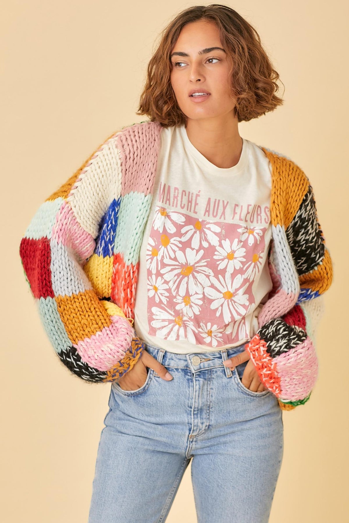 Rainbow Swtr Cardigan