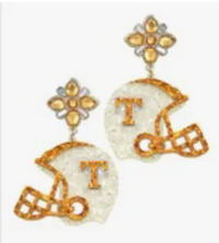 Glitzi Seq Football  Earring