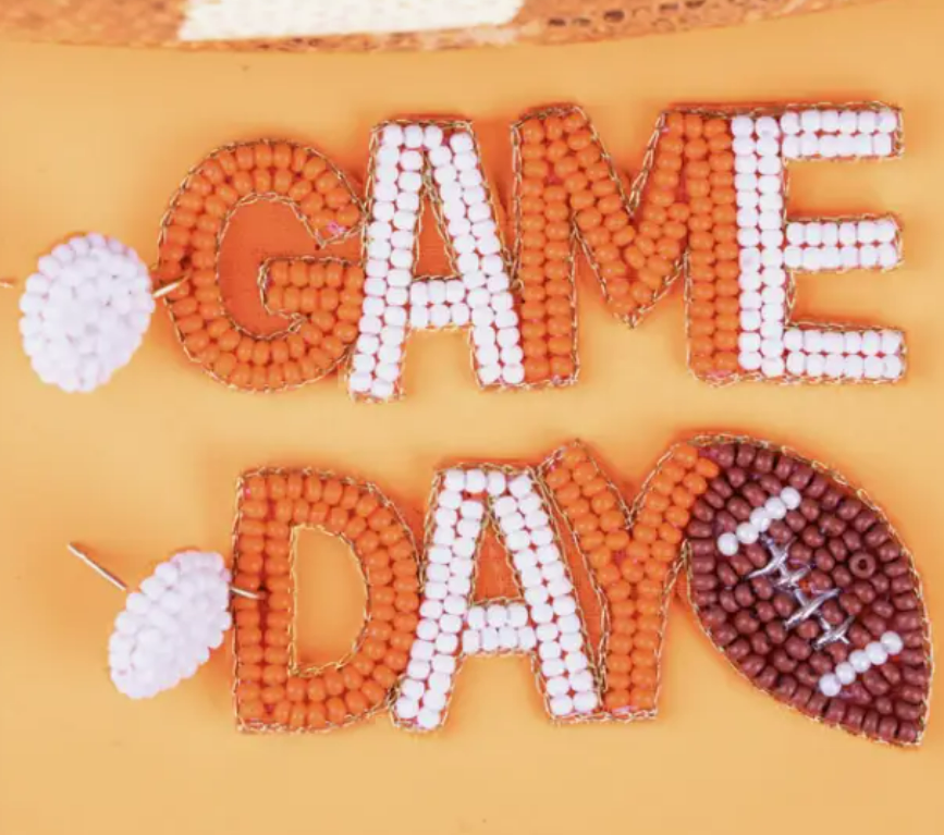 Game Day Beaded Earrings