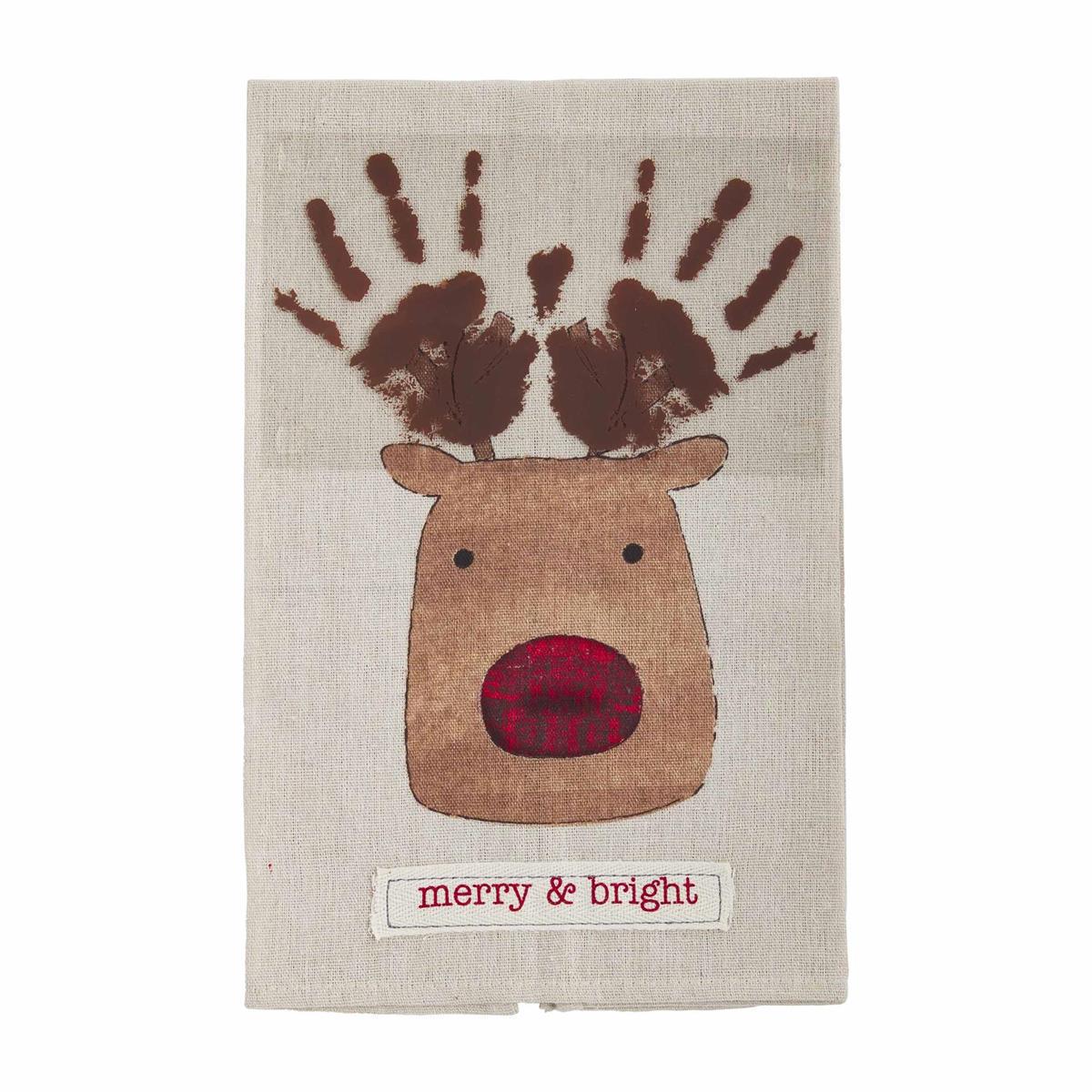 Christmas Handprint Towel