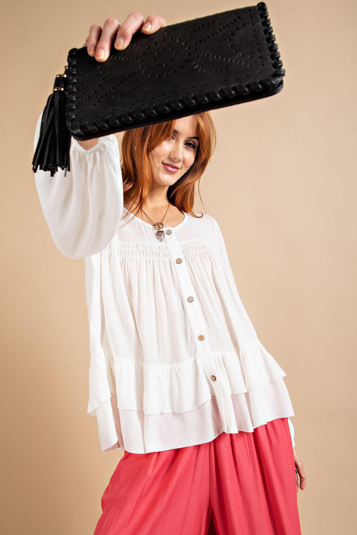 Gina Gauze Top