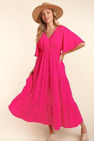 Flutter High Tiered Dress