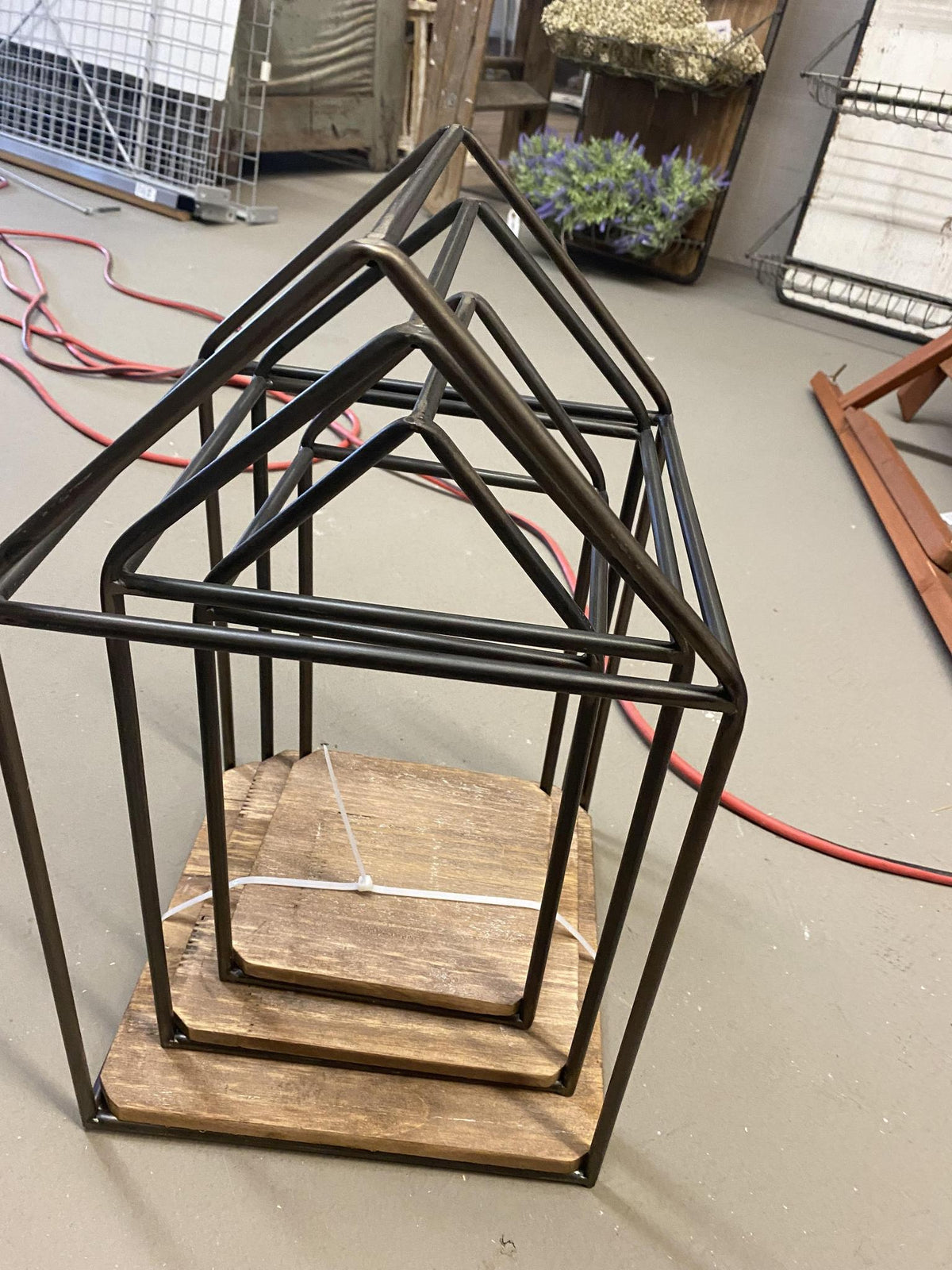 Med Metal Frame House Lantern