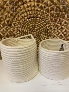 white woven basket