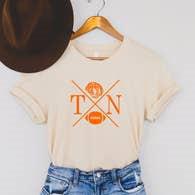 TN football cross tee