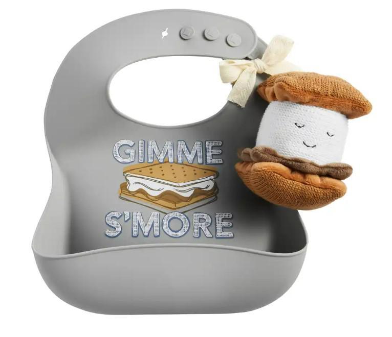 Mudpie Bib and Rattle set