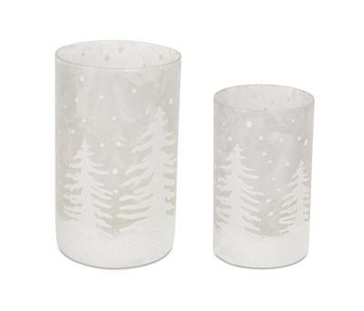 White Snow Candle Holder