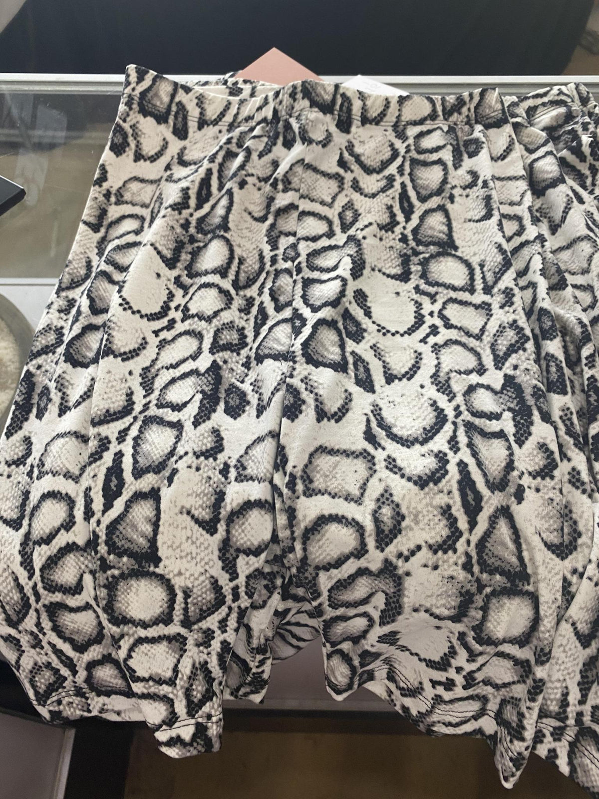 Snakeskin bike shorts