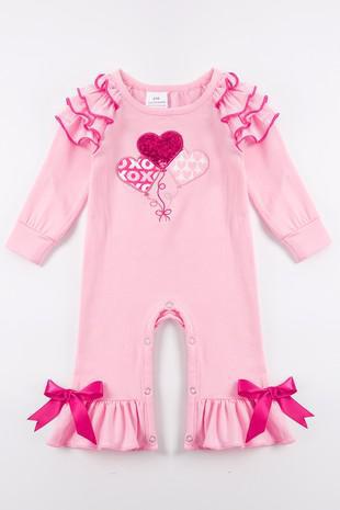 Pink Heart Romper