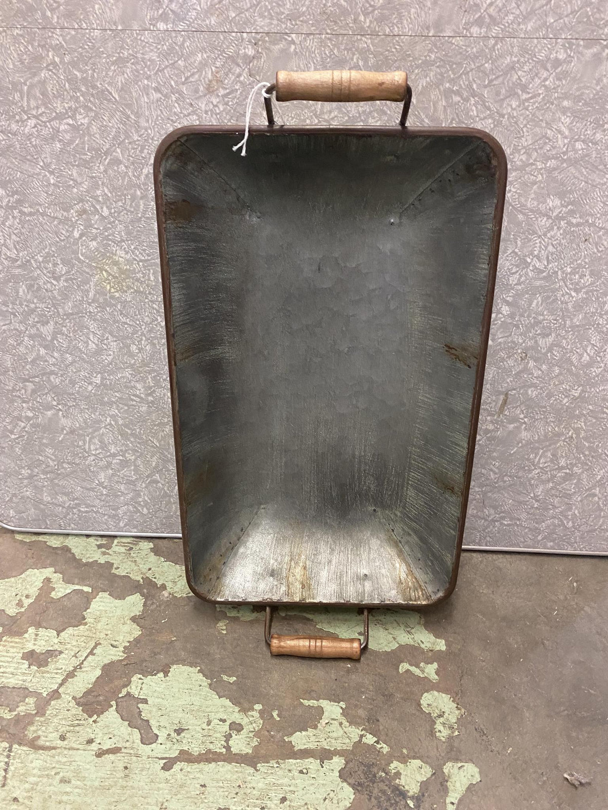 Galvanized Tray w/ Handles