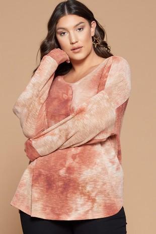 Rust Knit Tie Dye