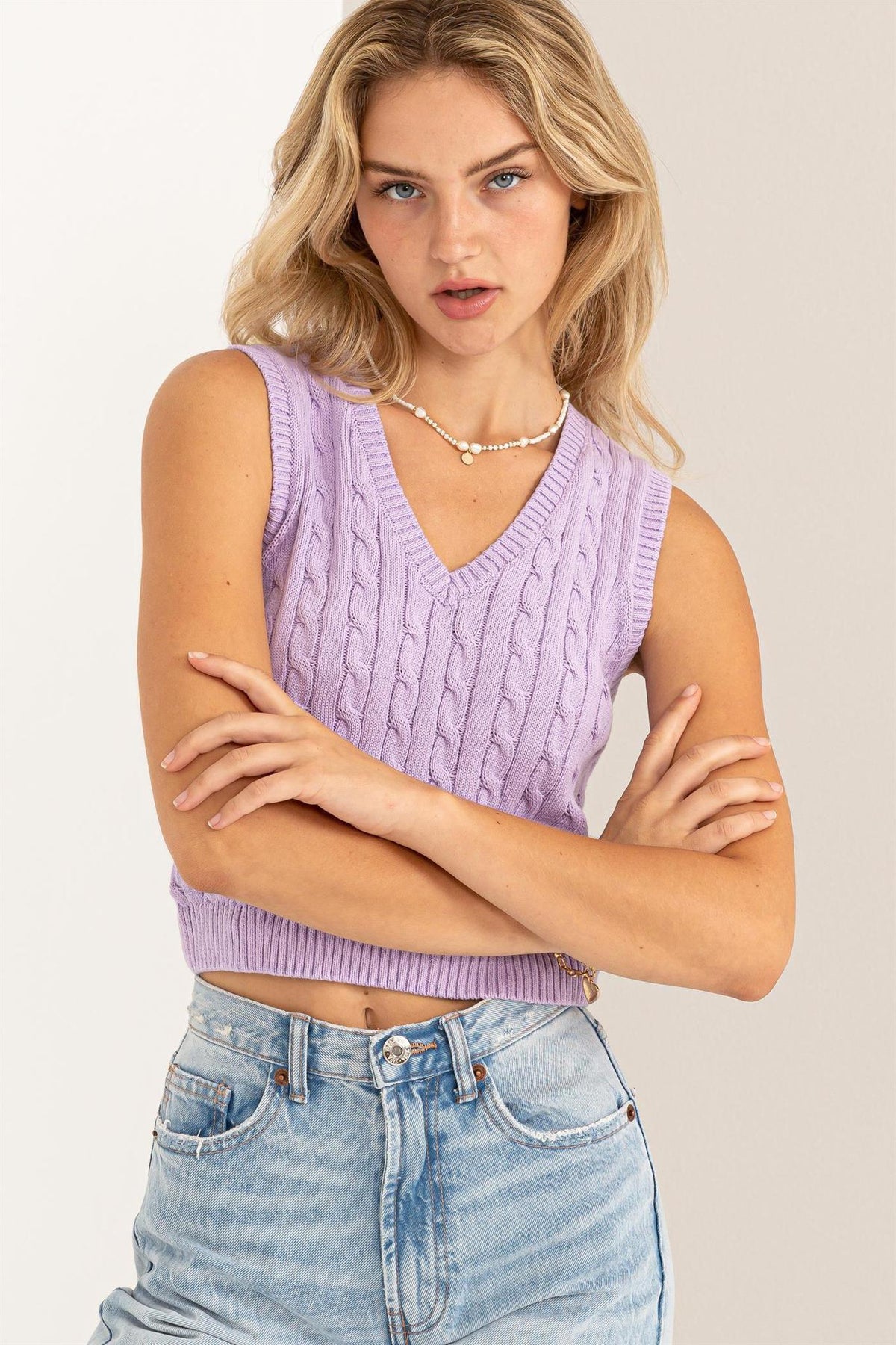Sweater Vest (Purple)