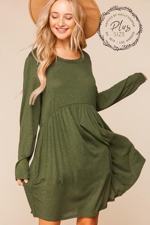 Olive Babydoll dress