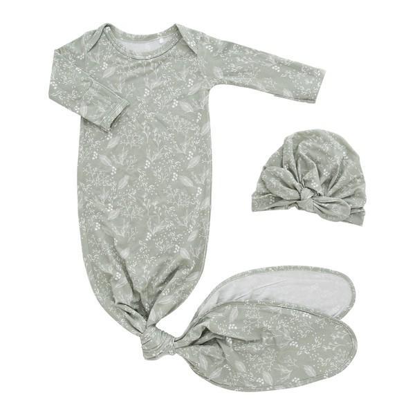 Infant Gown and Hat Set