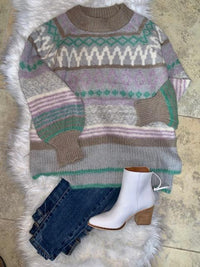 Fair Isle Pullover Sweater