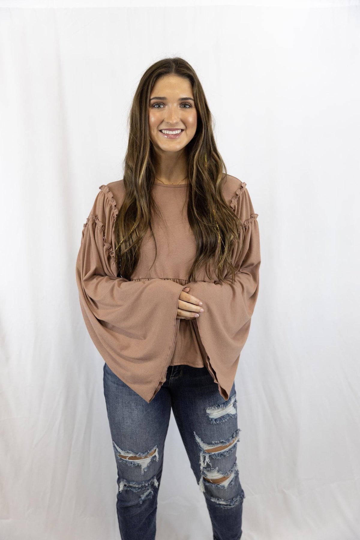 Ruffle Bell L/S Top