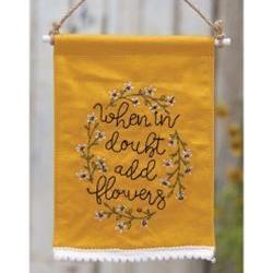 When In Doubt Fabric Wall hanging