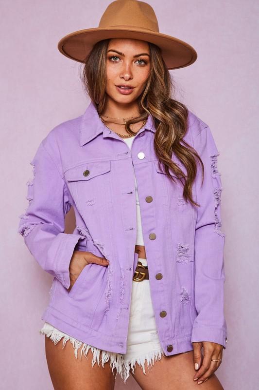 Lavender Dreams Denim Jacket