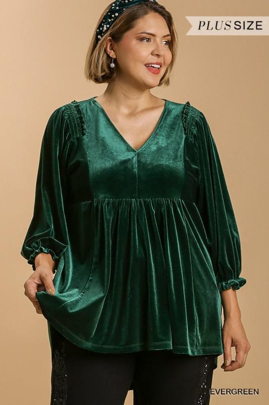 Feliz Navidad Velvet Tunic