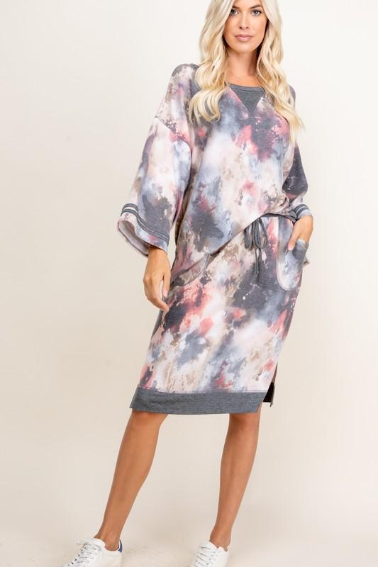 Heather top tie dye