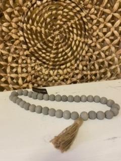 Lg grey beads