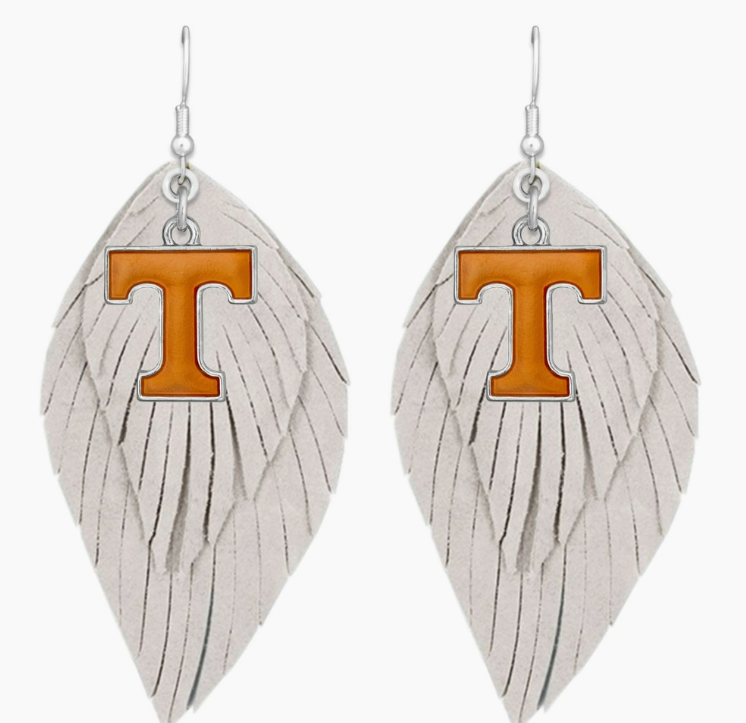 UT Feather Earrings