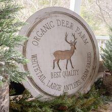 Organic Deer Farm Sign