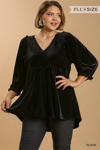Feliz Navidad Velvet Tunic