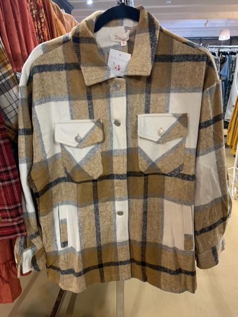 Mustard Plaid Shacket