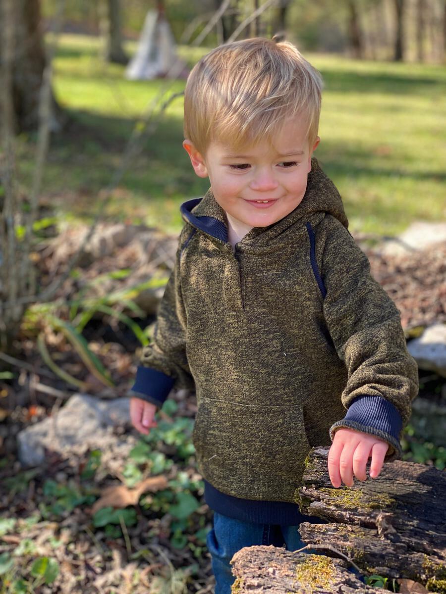 James hooded top