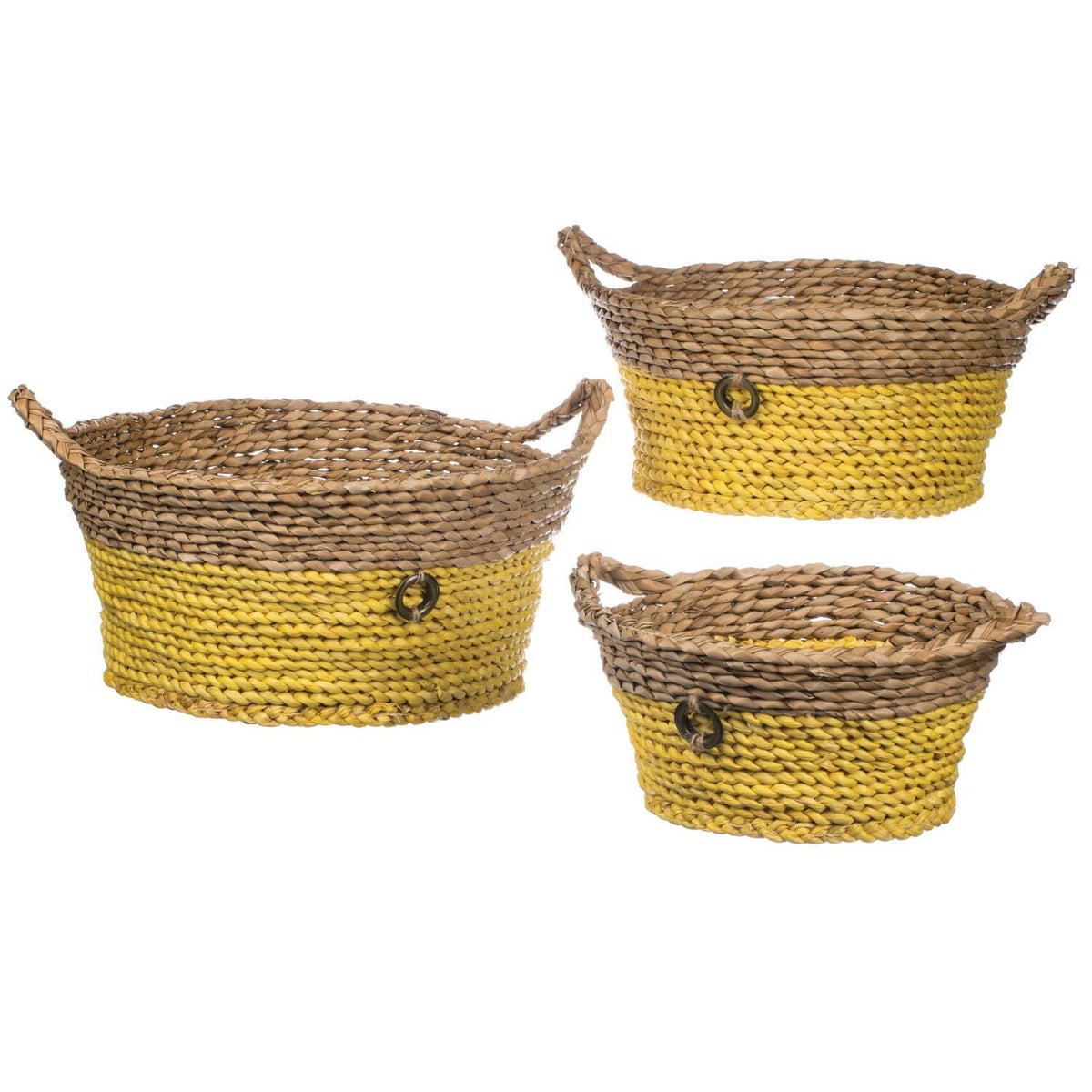 Yellow Woven Basket