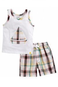 Sailboat plaid Set