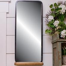 Mirror with Folding Tray