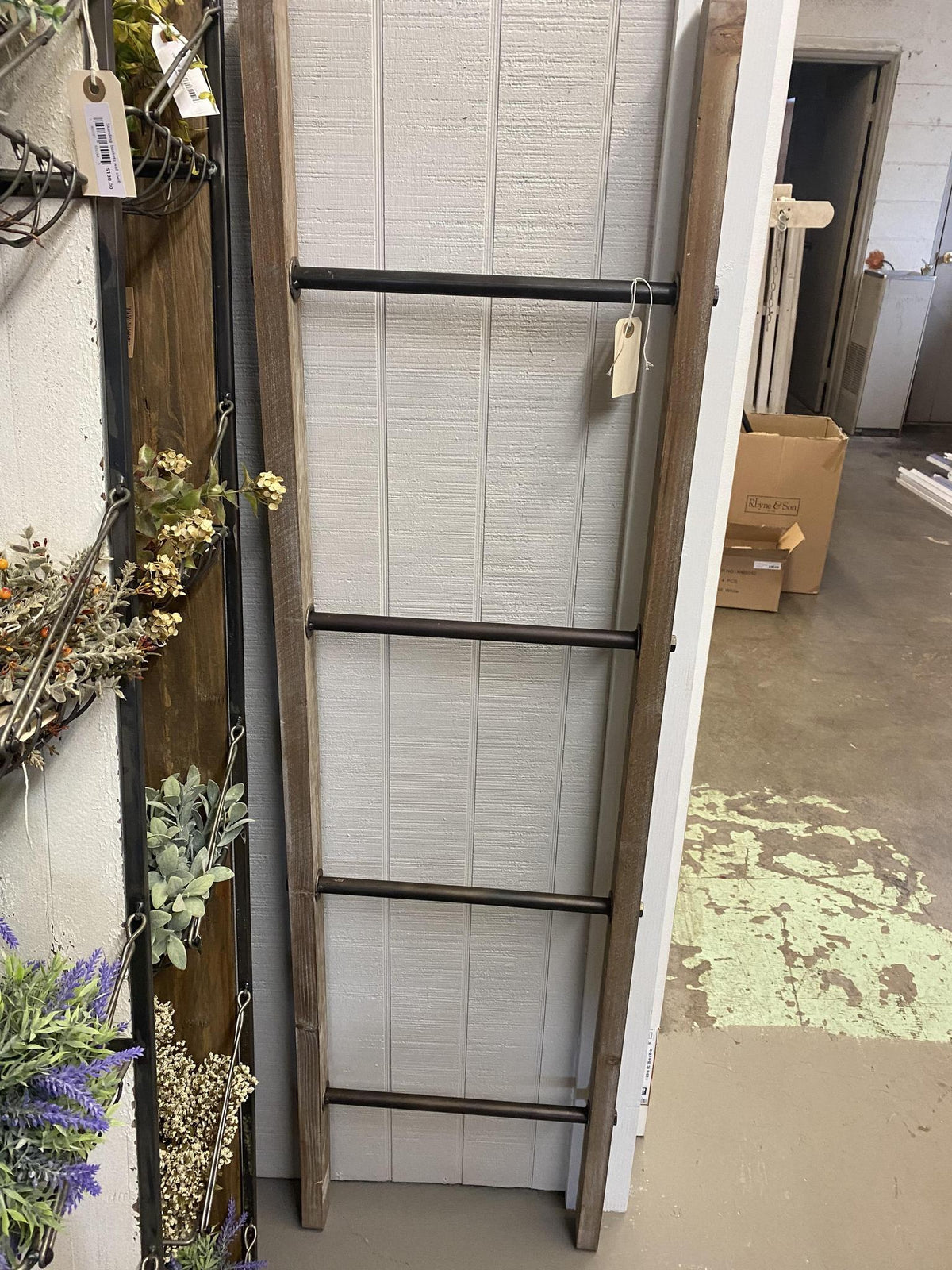 Metal Wood Ladder