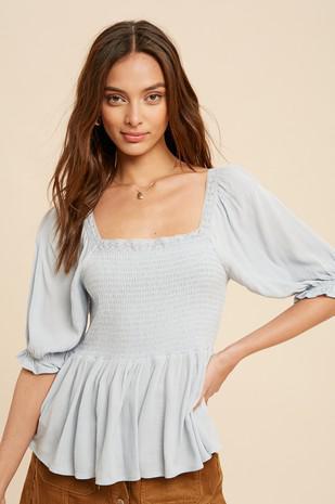 Smocked Bodice Top